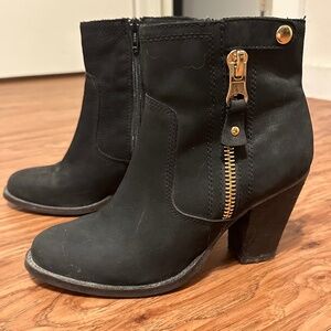 Black Suede Aldo Booties